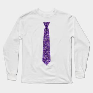 Purple Paisley Tie Long Sleeve T-Shirt